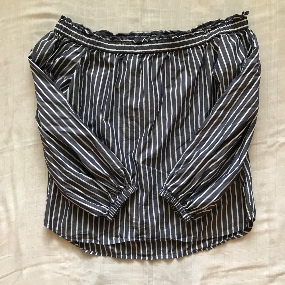 J. Crew • Blue and White Stripe • Size: 4